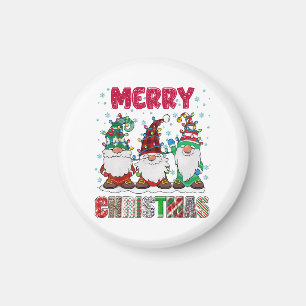 Aimant Joyeux Noël Gnome Famille Funny Jeu de Noël Arbre