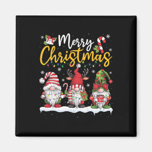 Aimant Joyeux Noël Gnomes Lover Xmas Famille Hommes Femme