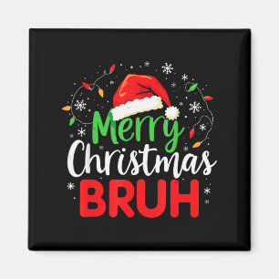Aimant Joyeux Noël mec drôle style de mème festif 