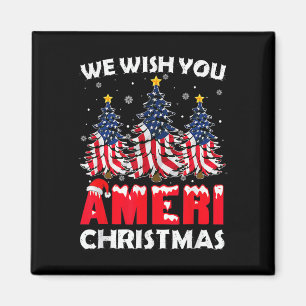 Aimant Joyeux Noël Nous Vous Souhaitons Ameri Xmas Americ