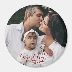 Aimant Joyeux Noël Photo de Famille