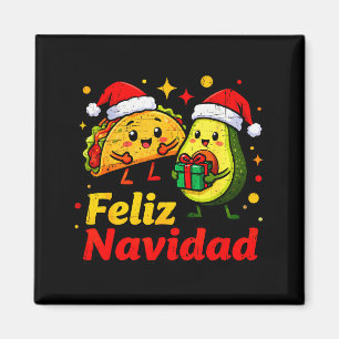 Aimant Joyeux Noël Tacos d'avocat Noël mexicain Famille M