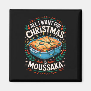 Aimant Joyeux Noël Tout Ce Que Je Veux Pour Noël Moussaka