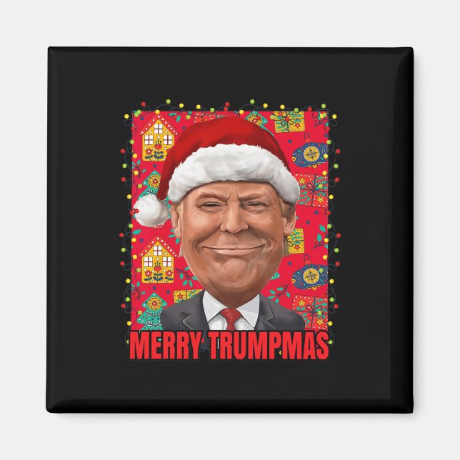 Aimant Joyeux Noël Trump 2024 (Devant)