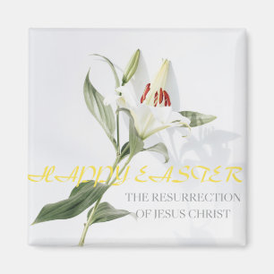 Aimant Joyeux Pâques .lily