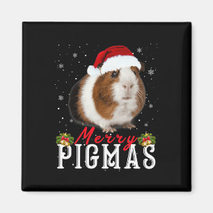 Aimant Joyeux Pigmas Masque Visage Amusant Guinée Pig Noë