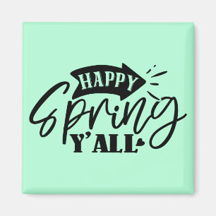 Aimant Joyeux Printemps à Tous Typographie Design-49765