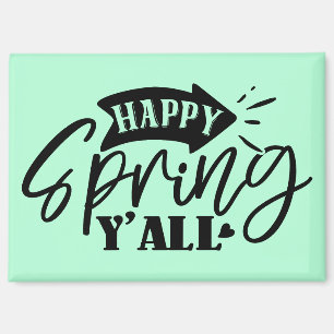 Aimant Joyeux Printemps à Tous Typographie Design-49765