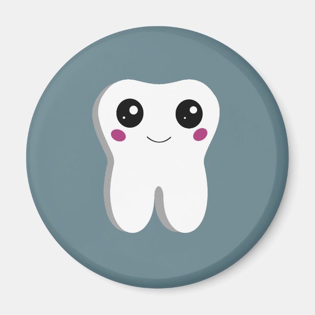 Aimant Joyeux sourire Dental Tooth Cute (Devant)