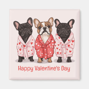 Aimant Joyeux Valentines Day French Bulldog