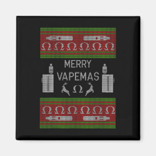 Aimant Joyeux Vapemas - Vapeur Vaping laide de Noël