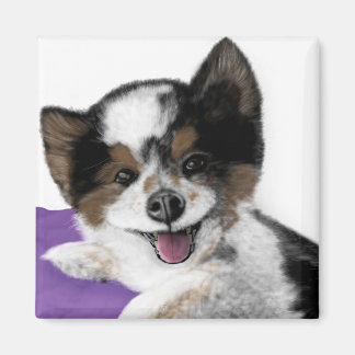 Aimant Joyeux visage de chien