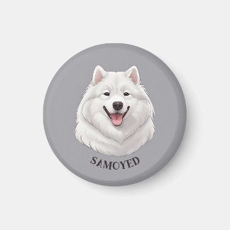 Aimant Joyeux White Samoyed