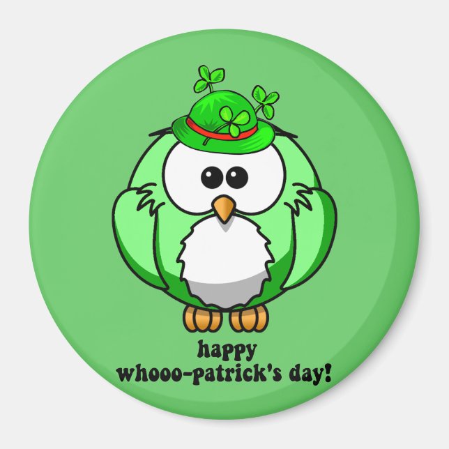 Aimant joyeux whooks patricks jour (Devant)