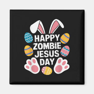 Aimant Joyeux Zombie Jésus Jour de Pâques Zombie