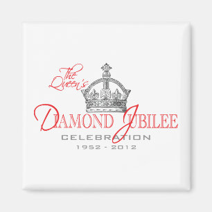 Aimant Jubilé de diamant britannique - souvenir royal