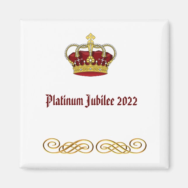Aimant Jubilé de platine 2022 (Devant)