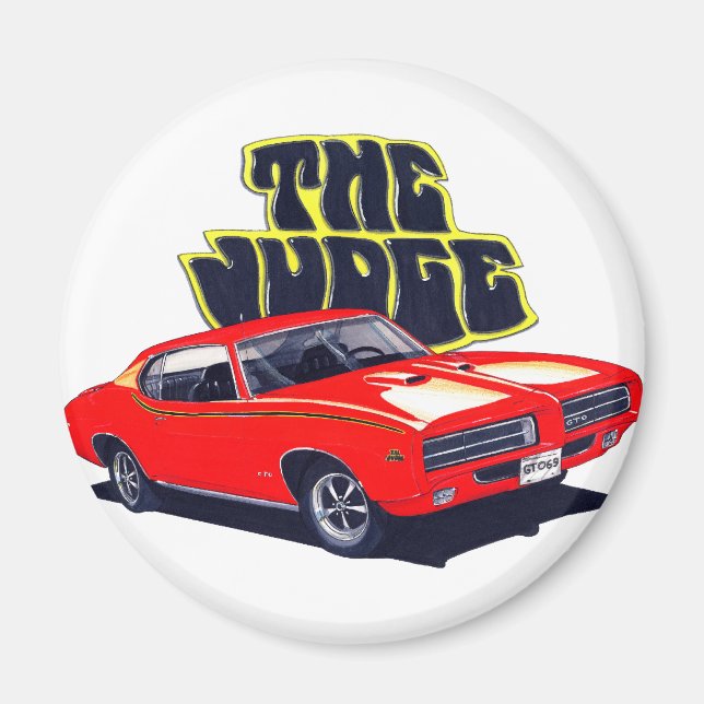 Aimant Juge GTO Red Car 1969 (Devant)