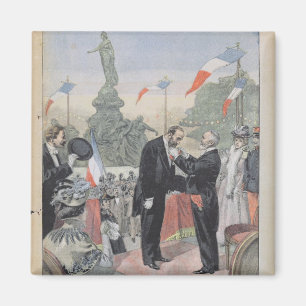 Aimant Jules Dalou recevant la médaille