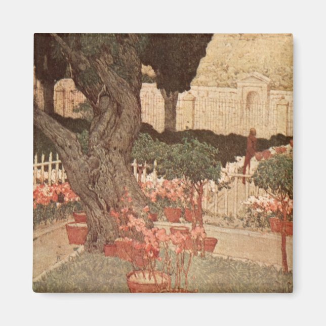 Aimant Jules Guerin Jardin Gethsemane Arbre d'art Israël (Devant)
