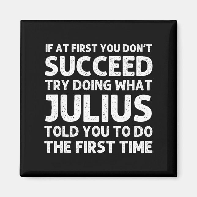 Aimant Julius Gift Name D Birthday Funny Chris  (Devant)