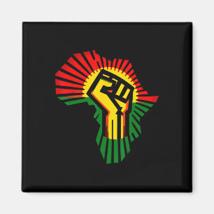 Aimant Juneteenth 1865 Mois de l'histoire des Noirs Afro-