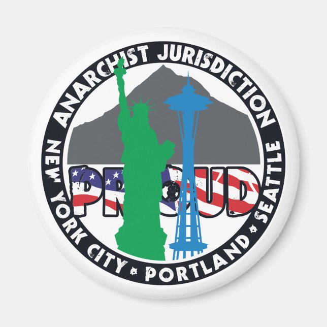 Aimant Juridiction anarchiste fière (Devant)