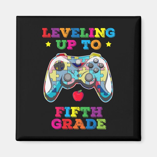 Aimant Jusqu'À 5E Année Gamer Autisme Gamer Ck À L'École (Devant)