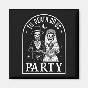 Aimant Jusqu'à ce que la mort fasse la fête au marié goth