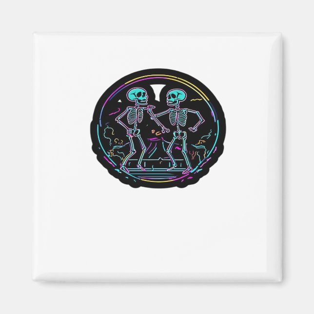 Aimant Jusqu'à la mort Faites-nous la fête Skeleton Dance (Devant)