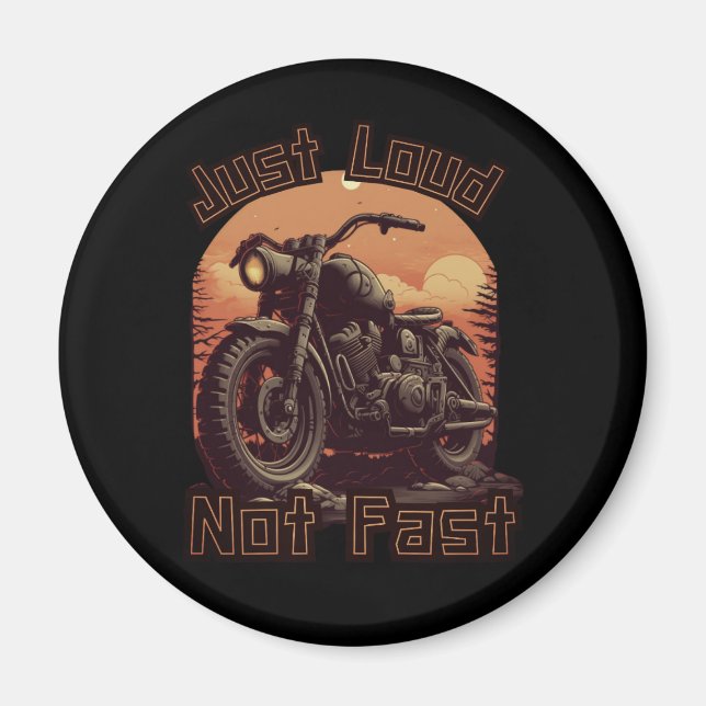Aimant Juste fort, pas une moto rapide, hélico (Devant)