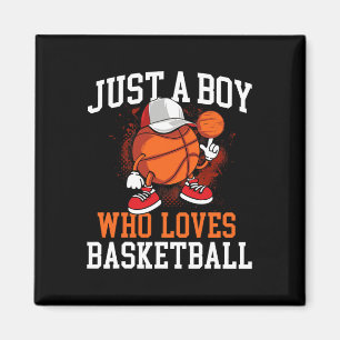 Aimant Juste Un Garçon Qui Aime Bysketbyll - Joueur Hoops