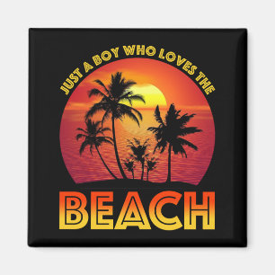 Aimant Juste Un Garçon Qui Aime La Plage