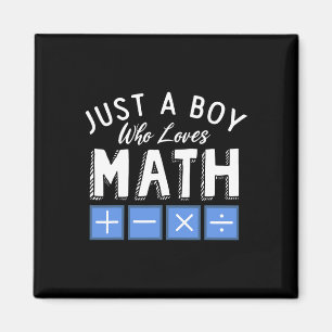 Aimant Juste Un Garçon Qui Aime Les Maths Algèbre Drôle D