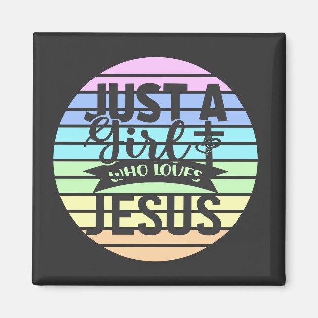 Aimant Juste une fille qui aime Jésus (Devant)