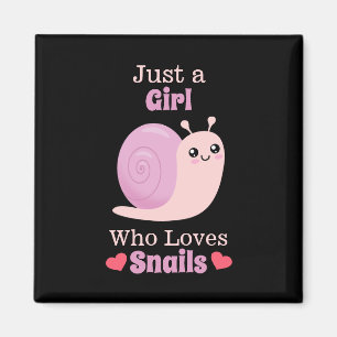 Aimant Juste une fille qui aime les escargots
