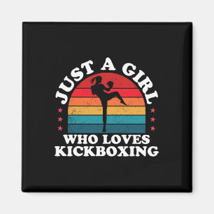 Aimant Juste une fille qui aime les filles kickboxing Kic