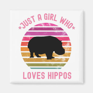 Aimant Juste Une Fille Qui Aime Les Hippes