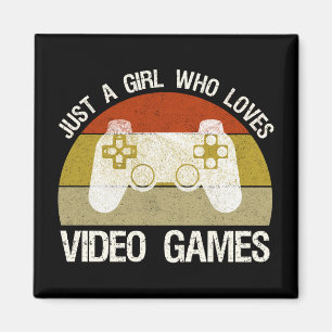 Aimant Juste Une Fille Qui Aime Les Jeux Vidéo