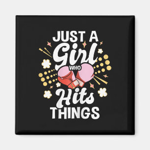 Aimant Juste une fille qui frappe des choses - Kickboxing
