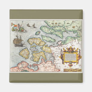 Aimant Kaart van Zeeland (1592) de Frans Hogenberg.