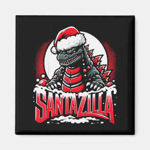 Aimant Kaiju Noël Santazilla Monstre Japonais Dinosaure