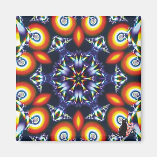 Aimant Kaleidoscope de charbon (Devant)