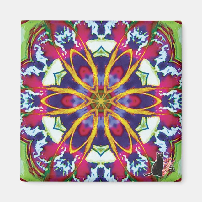 Aimant Kaléidoscope de Hummers (Devant)