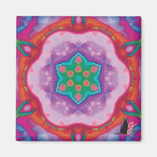 Aimant Kaléidoscope Rosette
