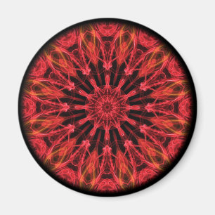 Aimant Kaléidoscope rouge d'amour