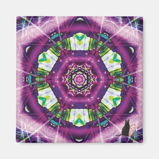 Aimant Kaléidoscope Violette (Devant)