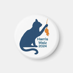Aimant Kamala Harris Chat avec Rat orange