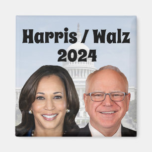 Aimant Kamala Harris et Tim Walz 2024