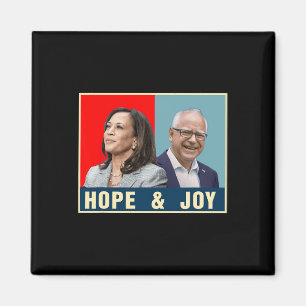 Aimant Kamala Harris Tim Walz 2024 Espoir Et Joie